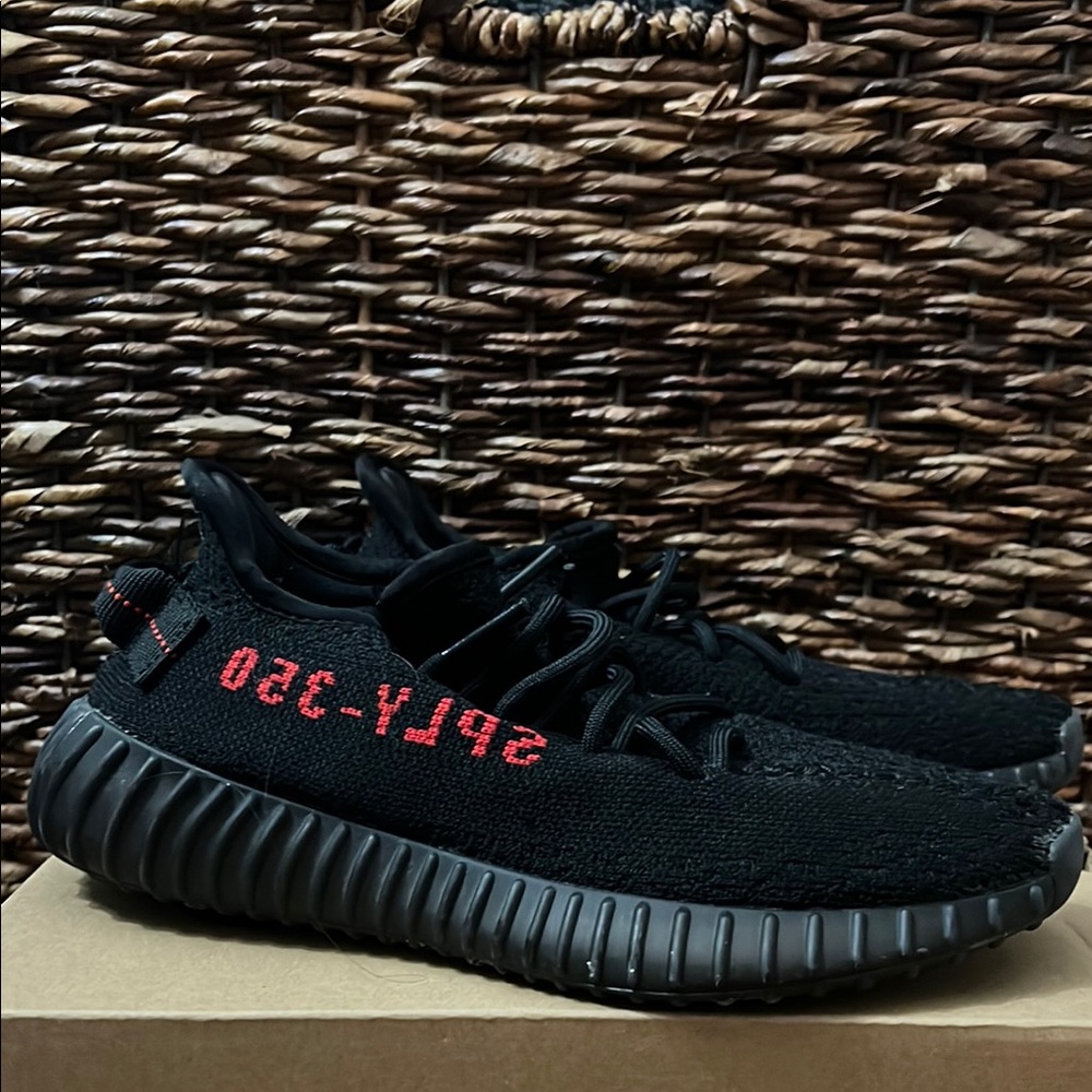 adidas Originals Black Sneakers with Red Details